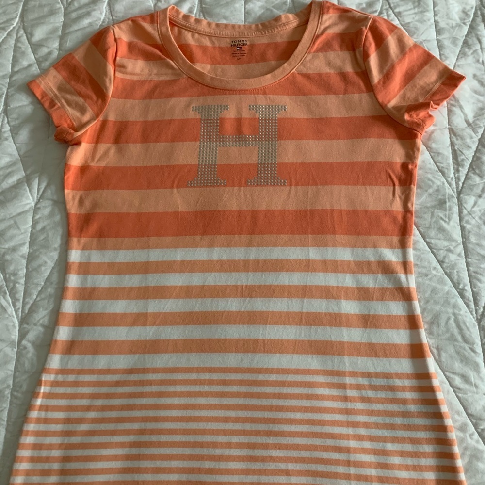 Tommy Hilfiger orange T shirt